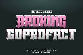 Шрифт Broking Goprofact